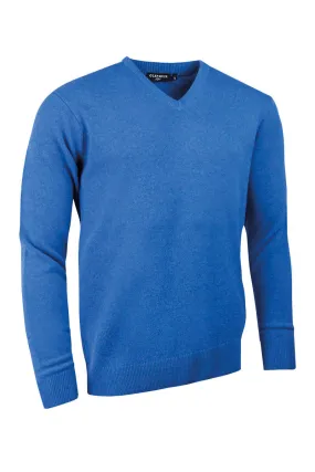 Lomond V Neck Lambswool Sweater                             Tahiti