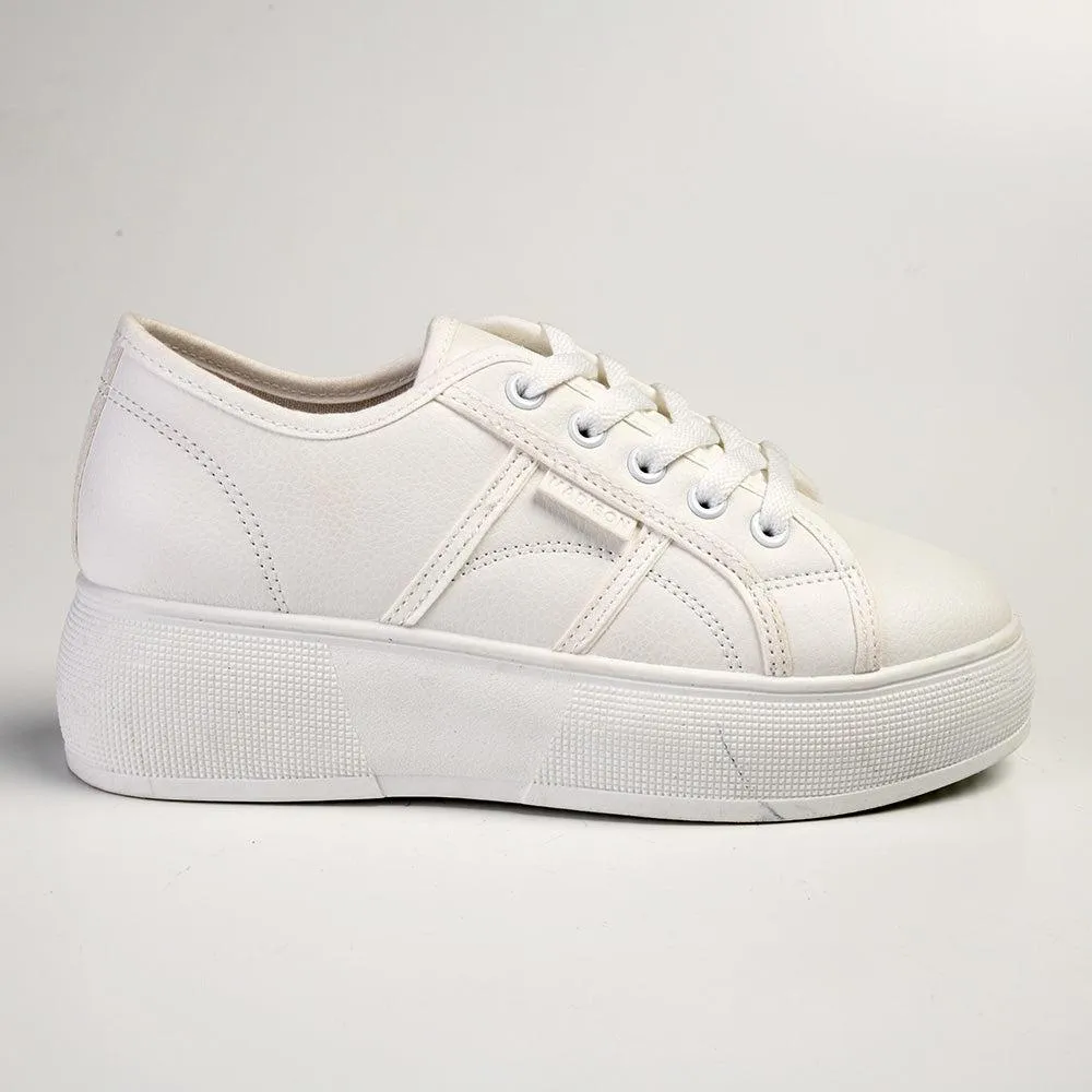 Madison Aimee Platform Sneaker - White