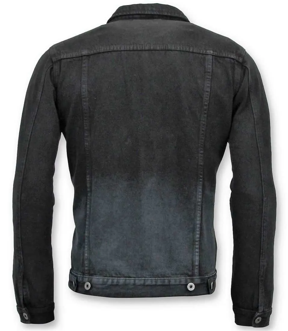 Men Denim Jacket Black