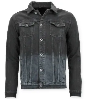 Men Denim Jacket Black