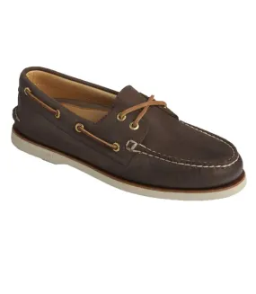 Mens gold cup authentic original leather boat shoes brown Sperry