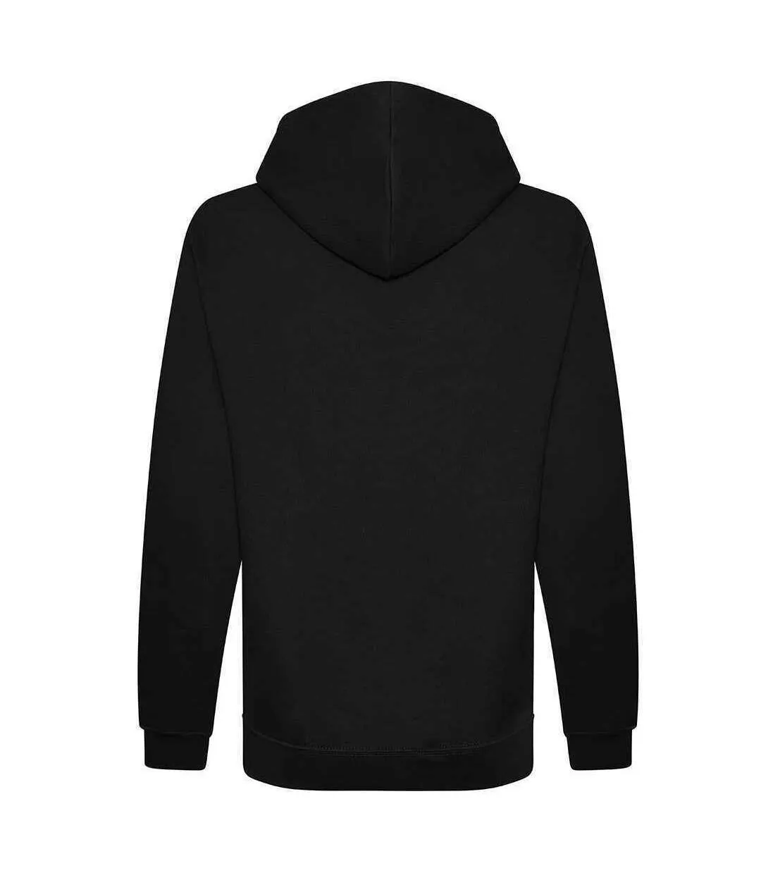 Mens organic hoodie deep black Awdis