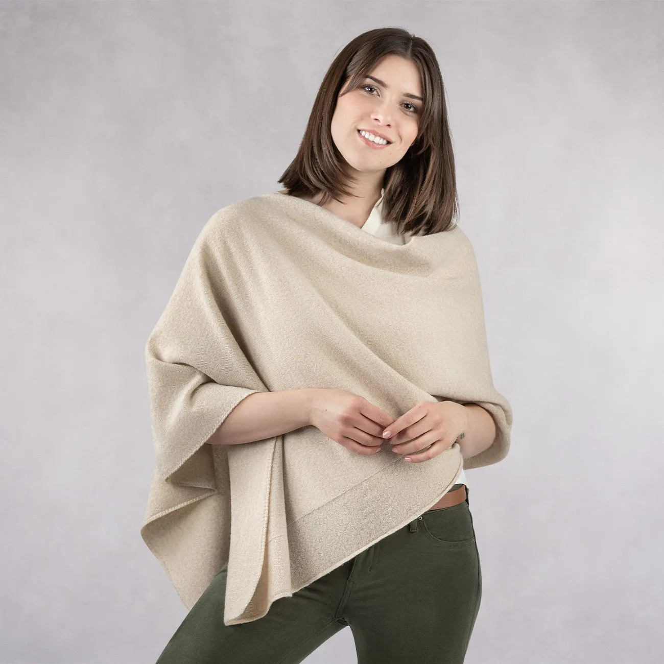 Merino Lambswool Poncho