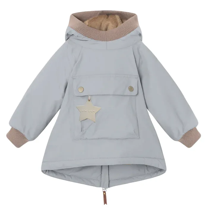 Mini A Ture Baby Wen Winter Anorak Jacket Quarry Blue Grey