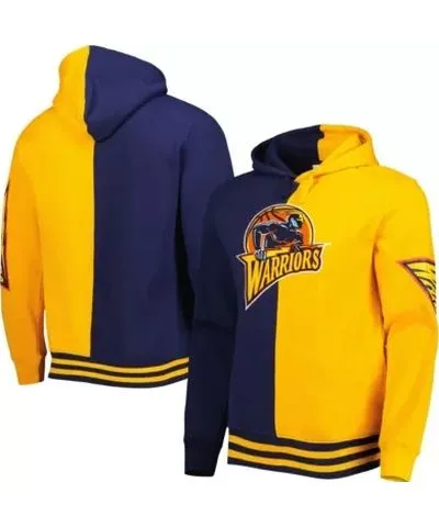 Mitchell & Ness Men's NBA Golden State Warriors Hardwood Classics Split Pullover Hoodie