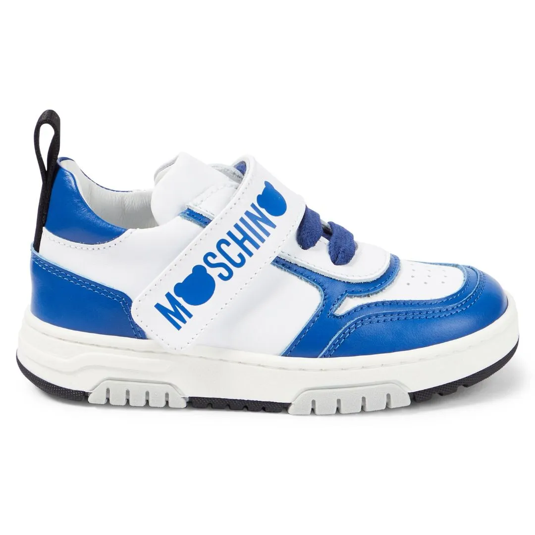 Moschino Sneaker Logo Strap Blue