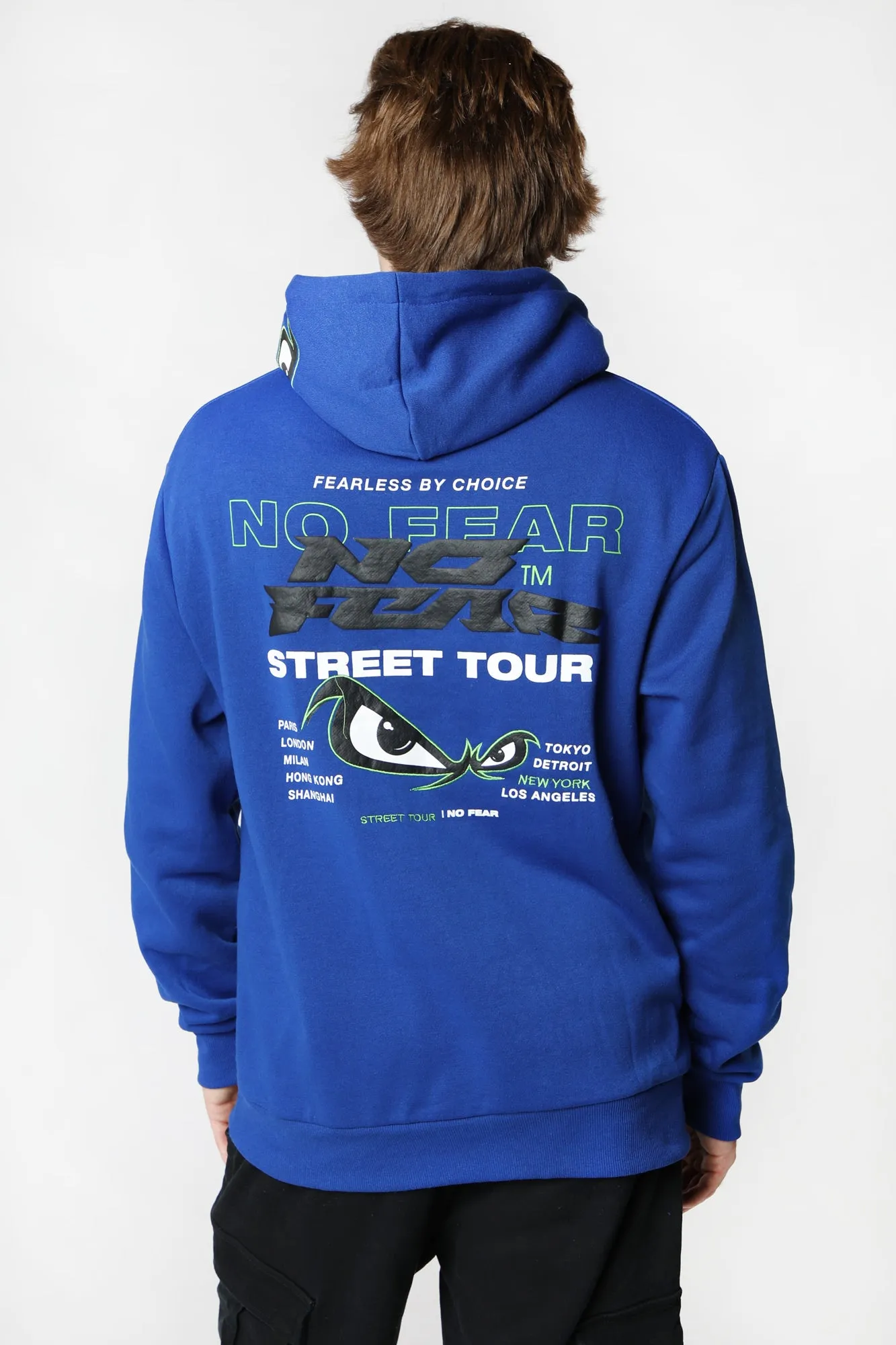 No Fear Mens Graphic Logo Hoodie