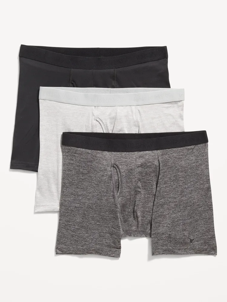 Old Navy Go-Dry Cool Performance Boxer-Brief Underwear 3-Pack -- 5-inch inseam