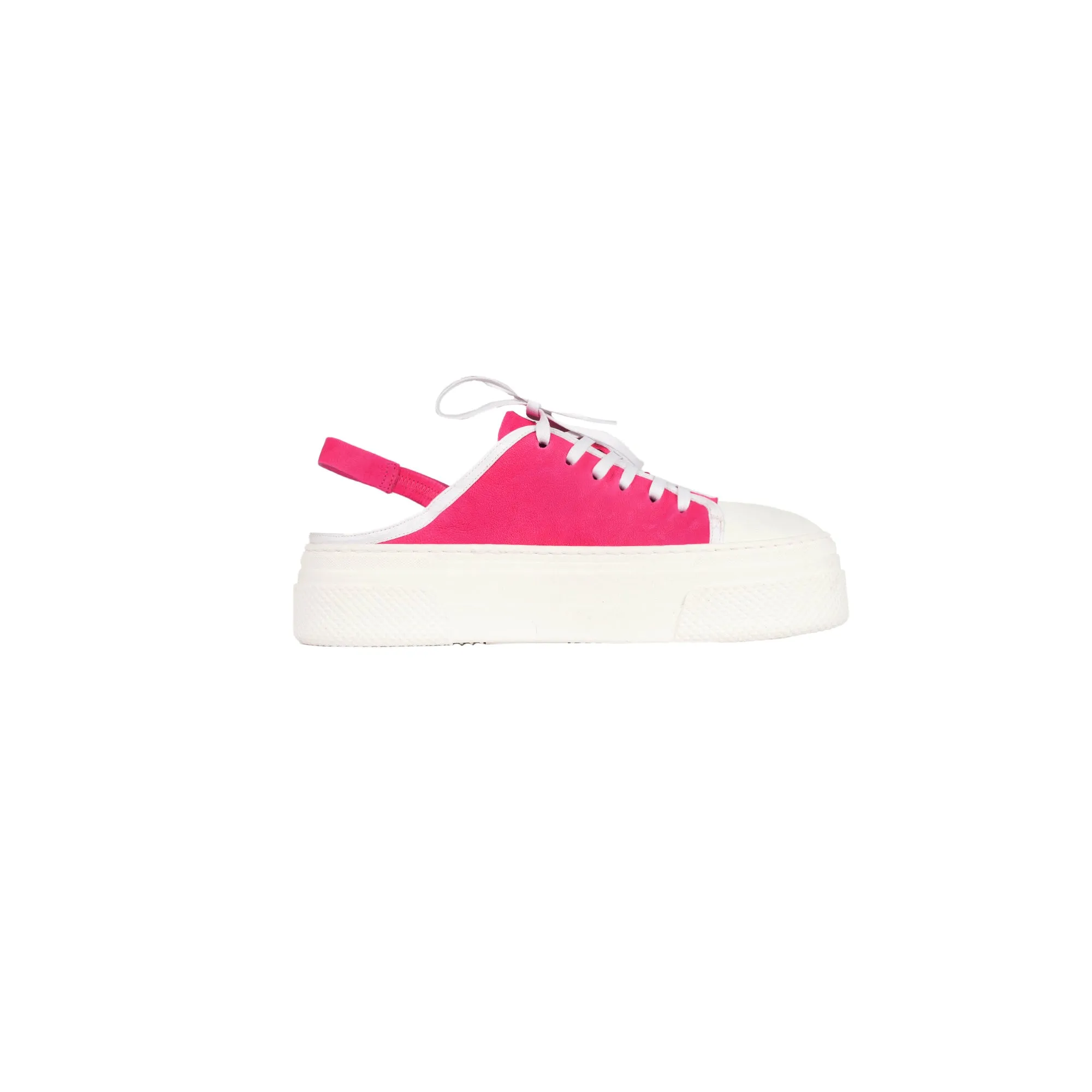 Open Back Sneaker Grattato Fuchsia