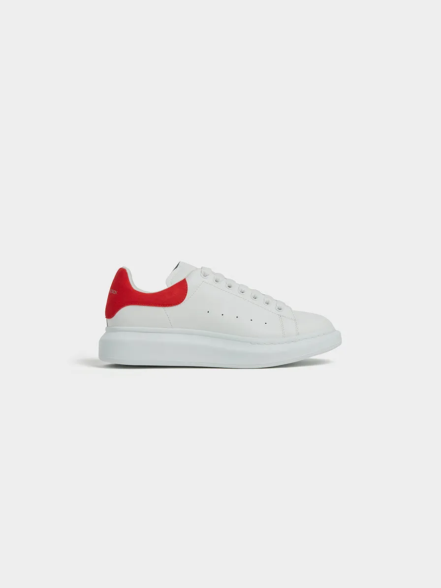 Oversized Sneaker, White / Lust Red