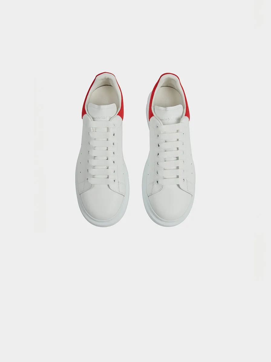 Oversized Sneaker, White / Lust Red