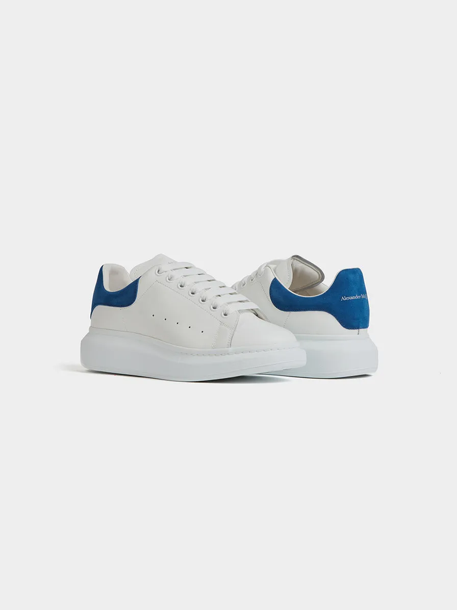 Oversized Sneaker, White / Paris Blue