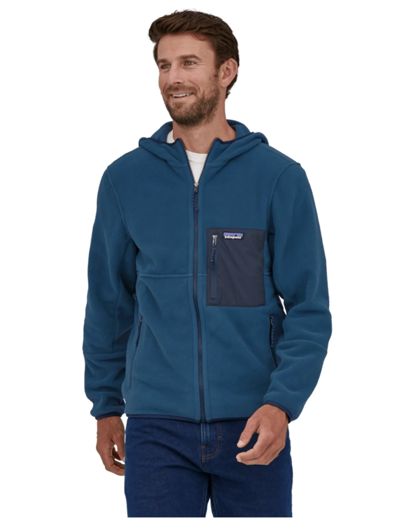 Patagonia Microdini Fleece Hoodie - Tidepool Blue