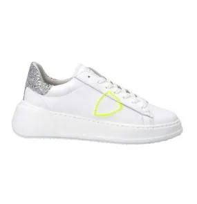 Philippe Sneaker Glitter Logo White