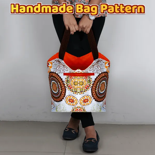 Pocket Tote Bag PDF Download Pattern (3 sizes included)