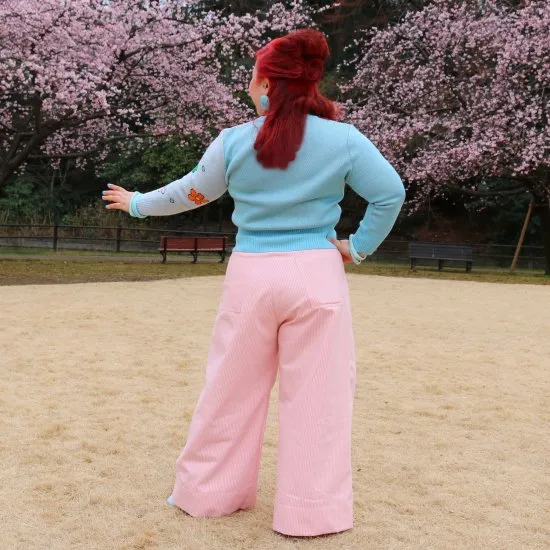 Power of Flower Sweater in Blue