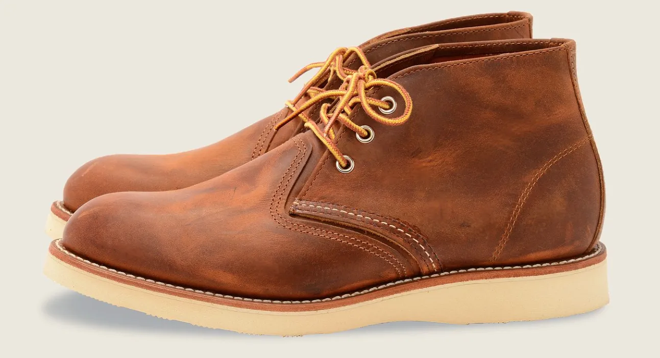 Red Wing Heritage USA Made Work Chukka Boot (3137)- Copper Rough & Tough Leather