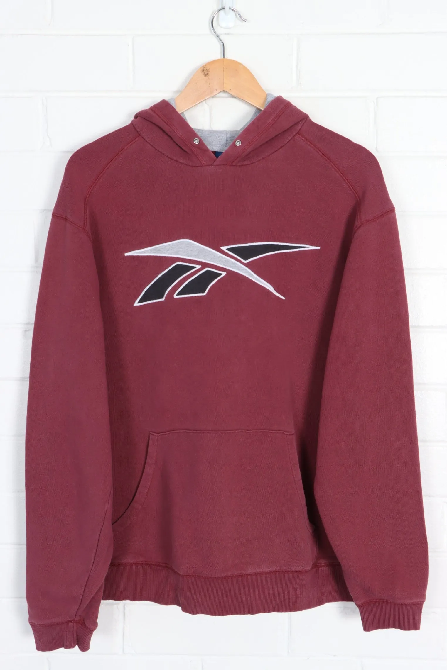 REEBOK Maroon Big Logo Hoodie (M)