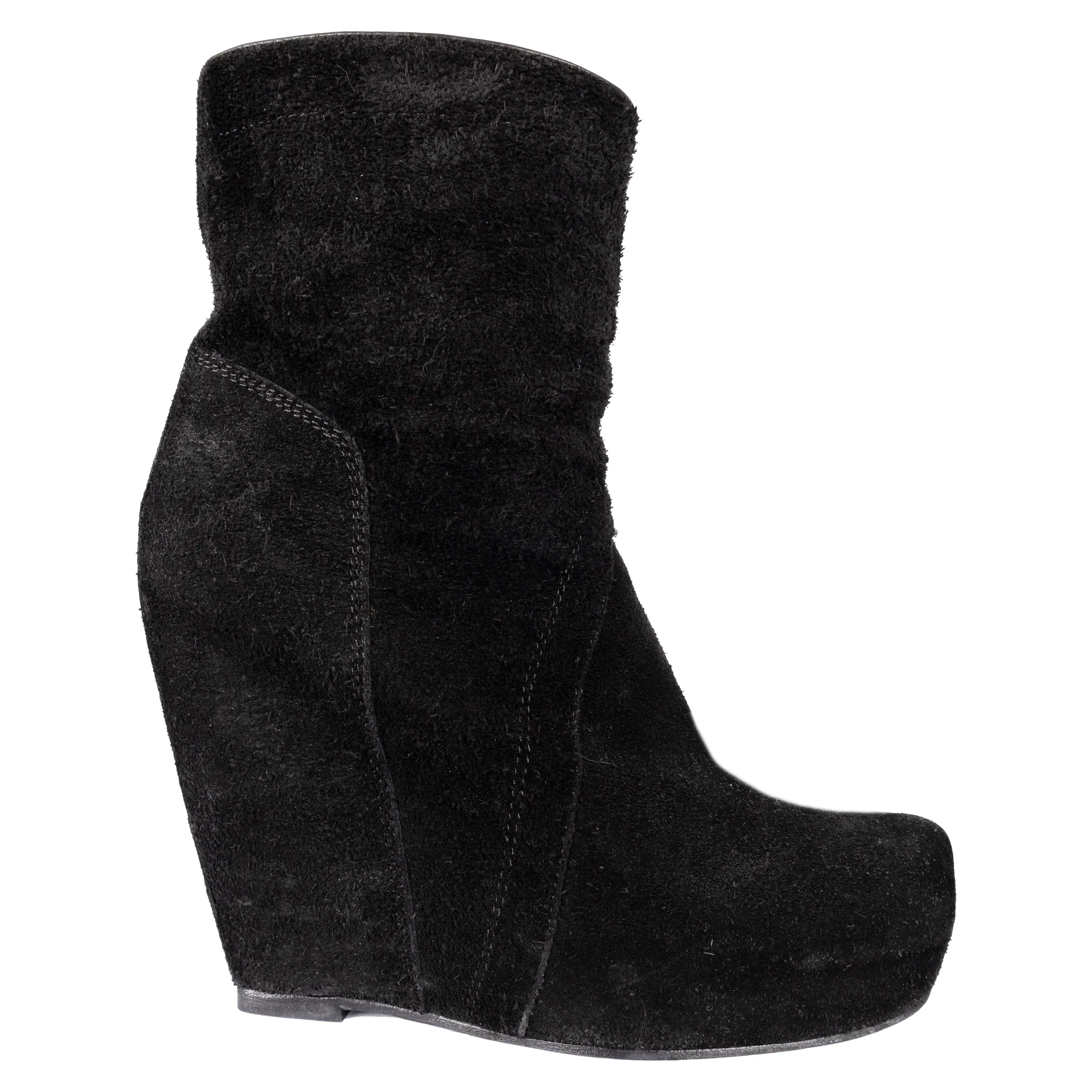 Rick Owens Suede Ankle Boots - '00s