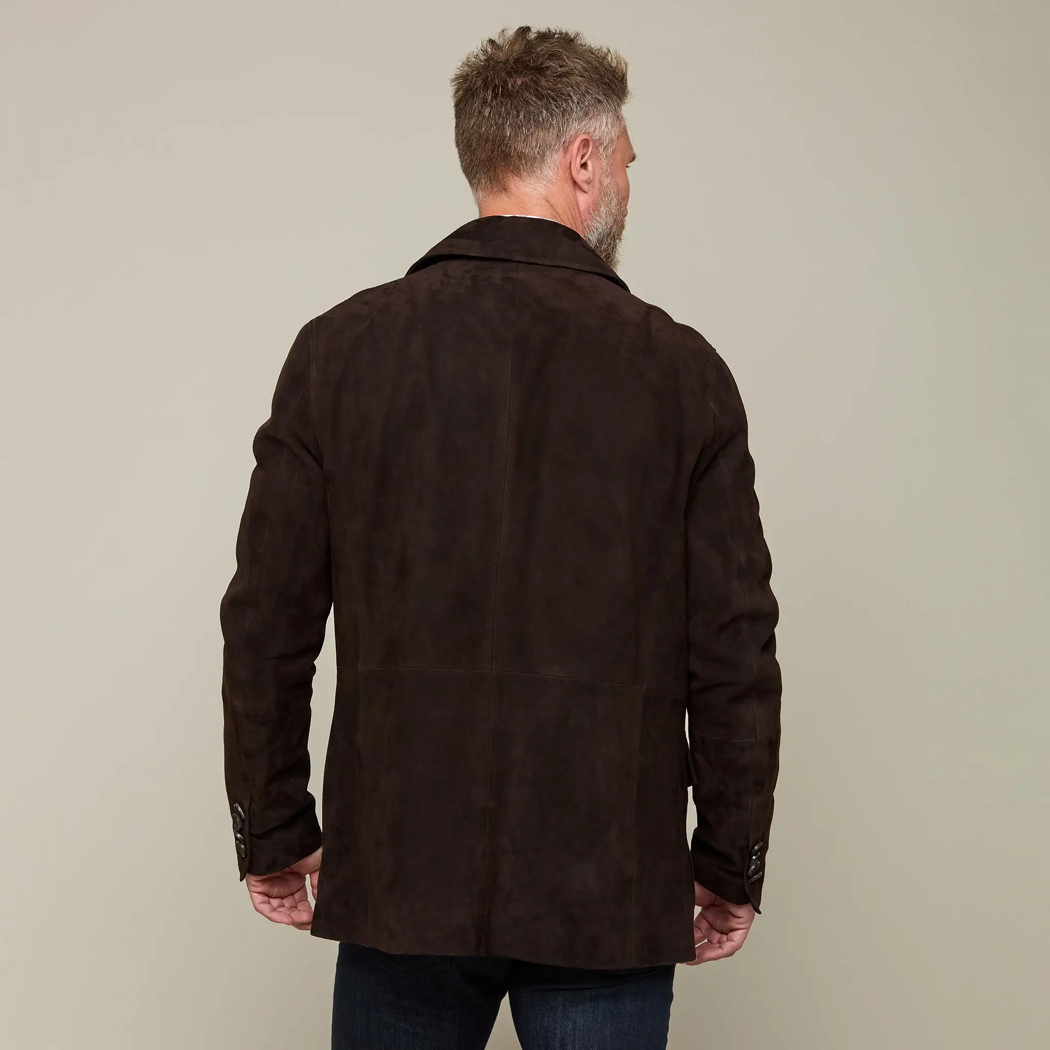 Safari Suede Jacket :: Chocolate