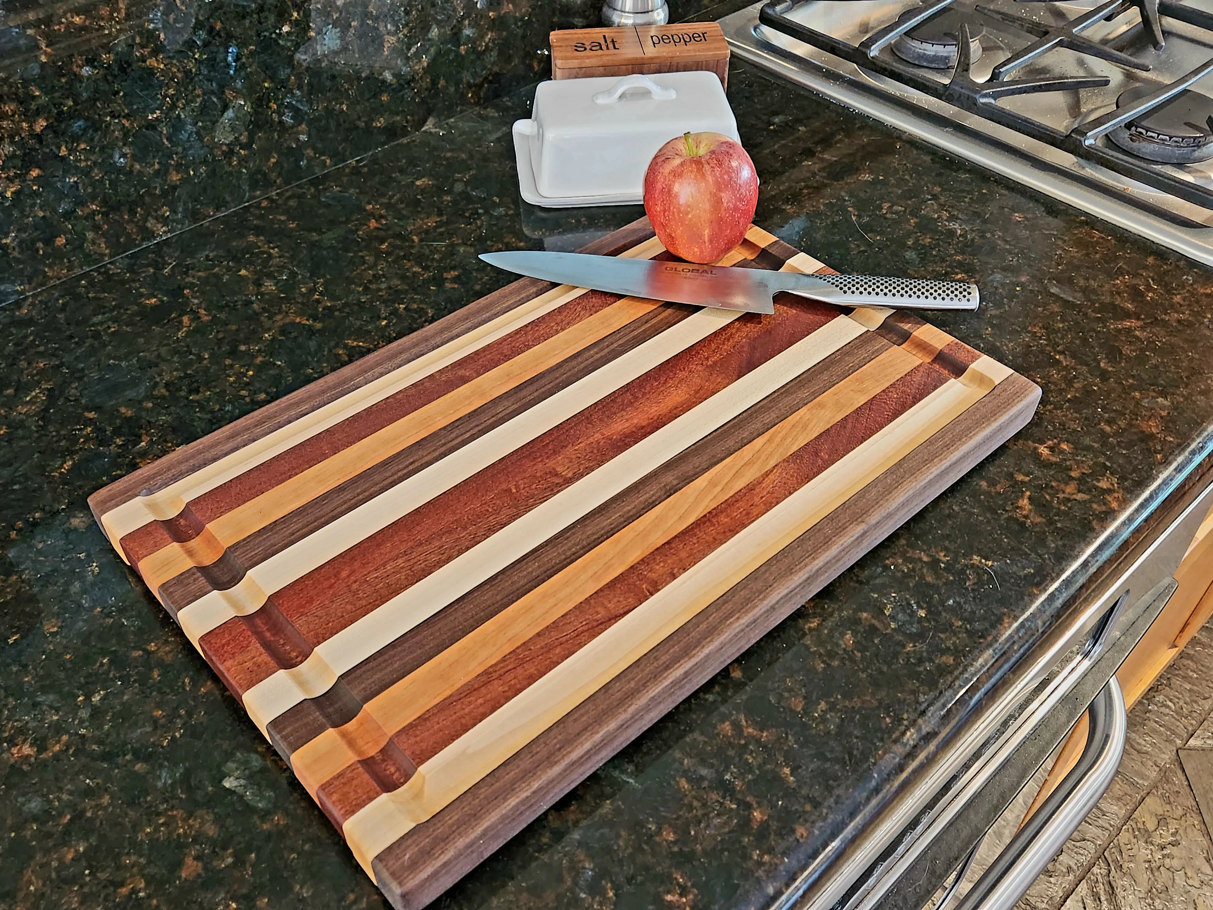 Sale: Hardwood Cutting Board - Medium 18 x 12 x 1 Made in USA