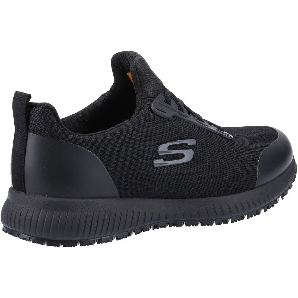 Skechers Womens Squad Wide Slip Resistant Safety Shoes