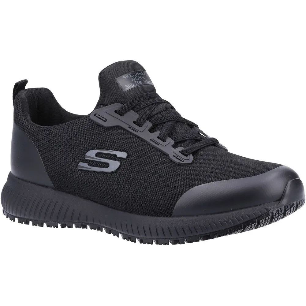 Skechers Womens Squad Wide Slip Resistant Safety Shoes