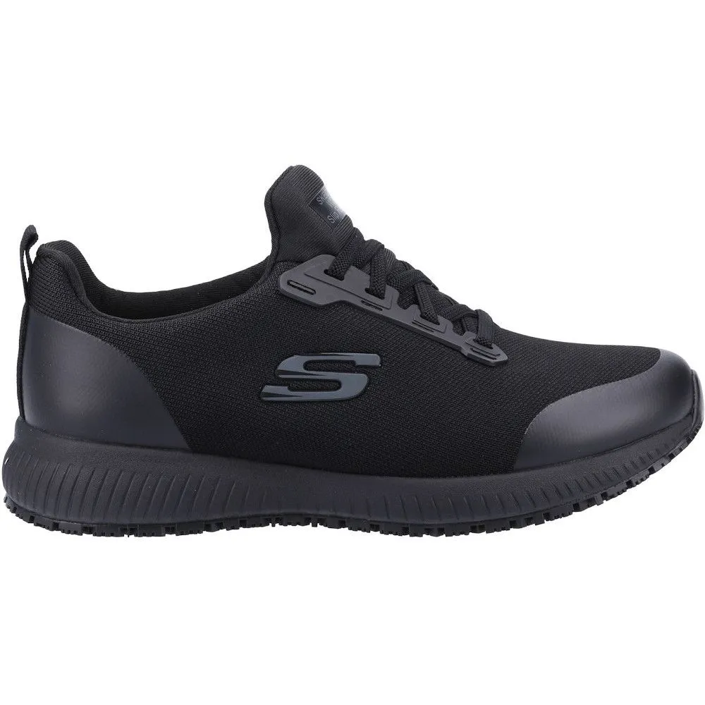 Skechers Womens Squad Wide Slip Resistant Safety Shoes