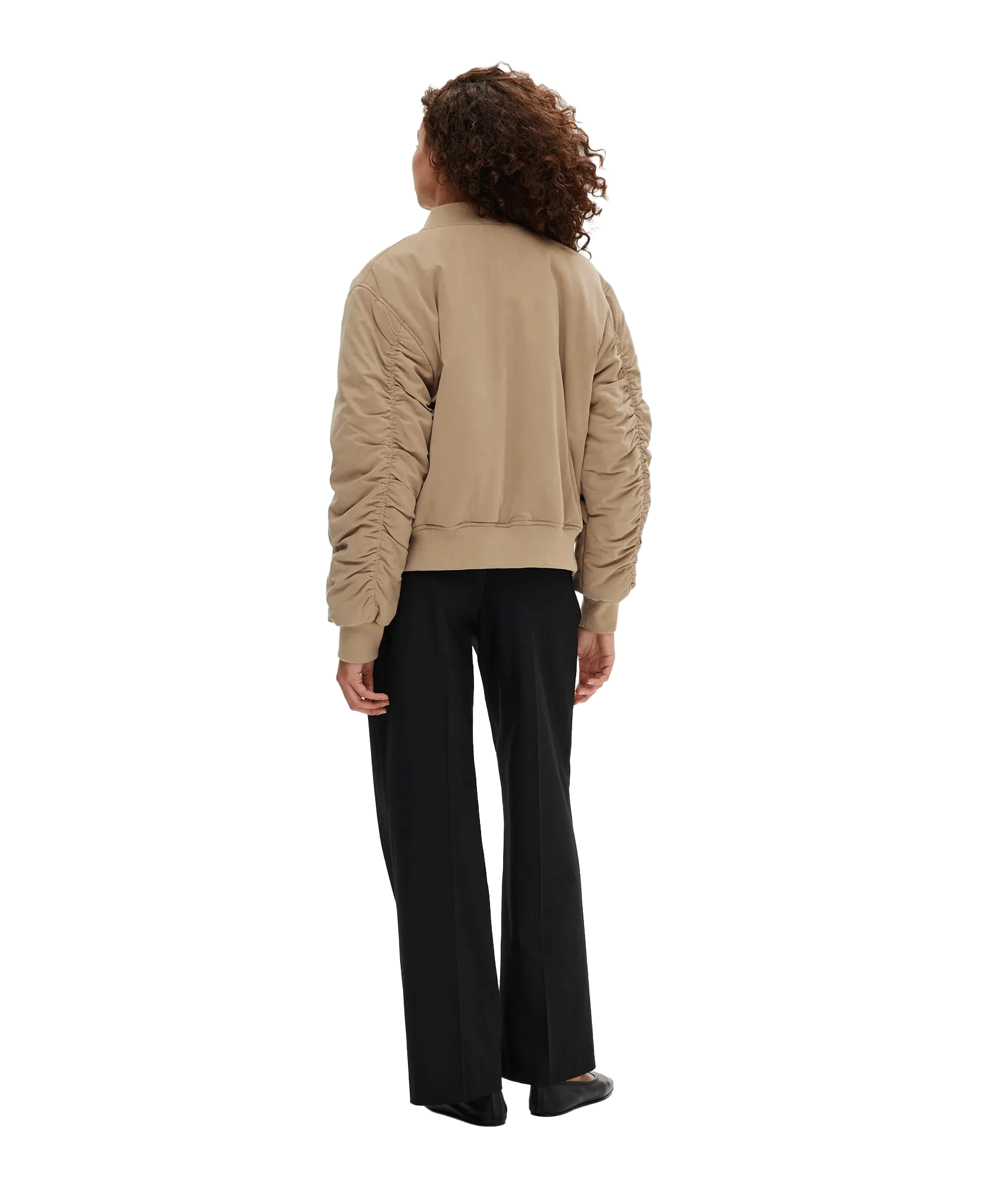 Slfnetra Bomber Jacket - Beige