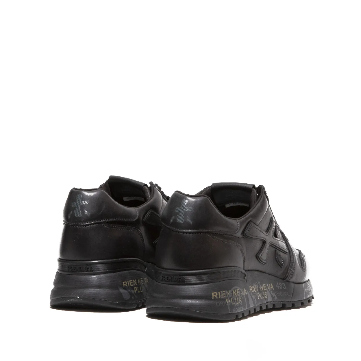 Sneaker Mick in pelle nera