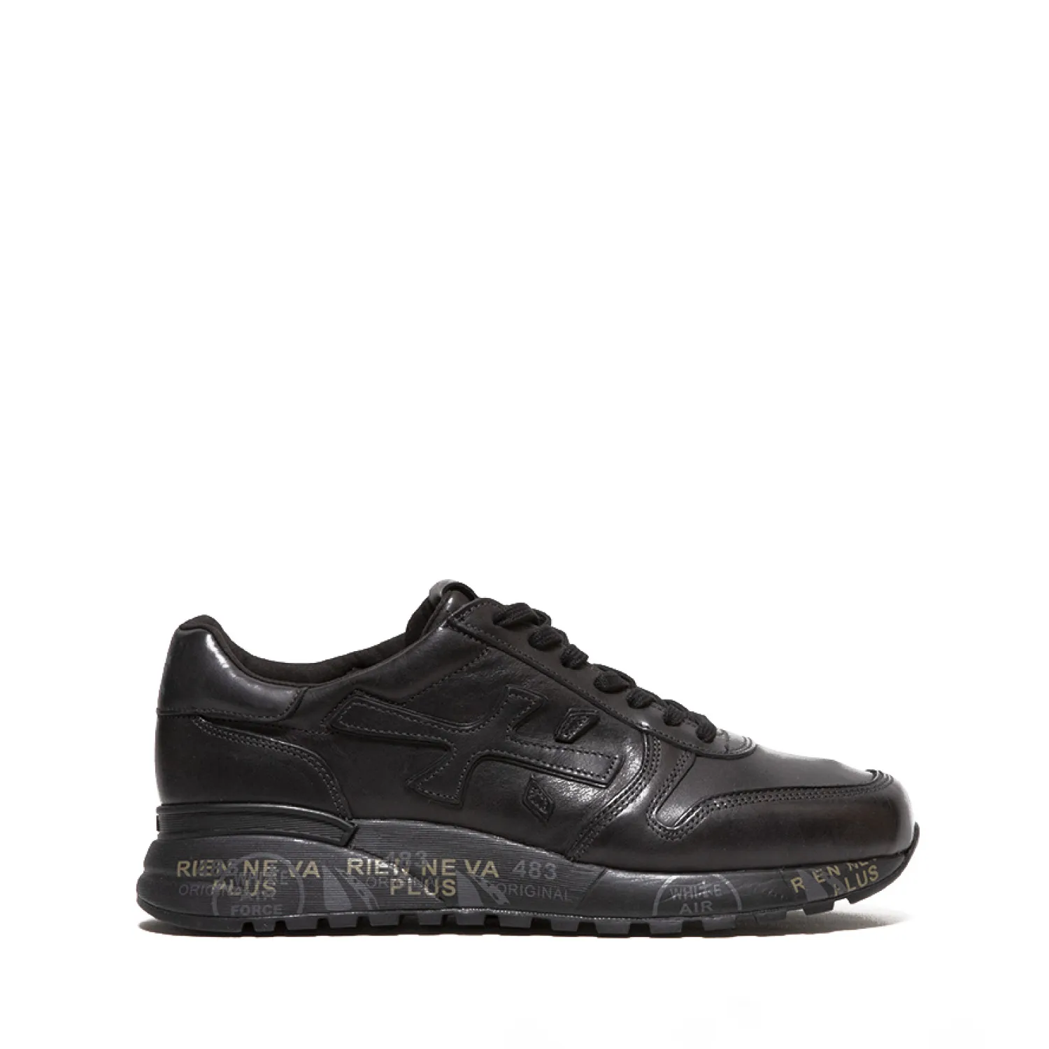 Sneaker Mick in pelle nera