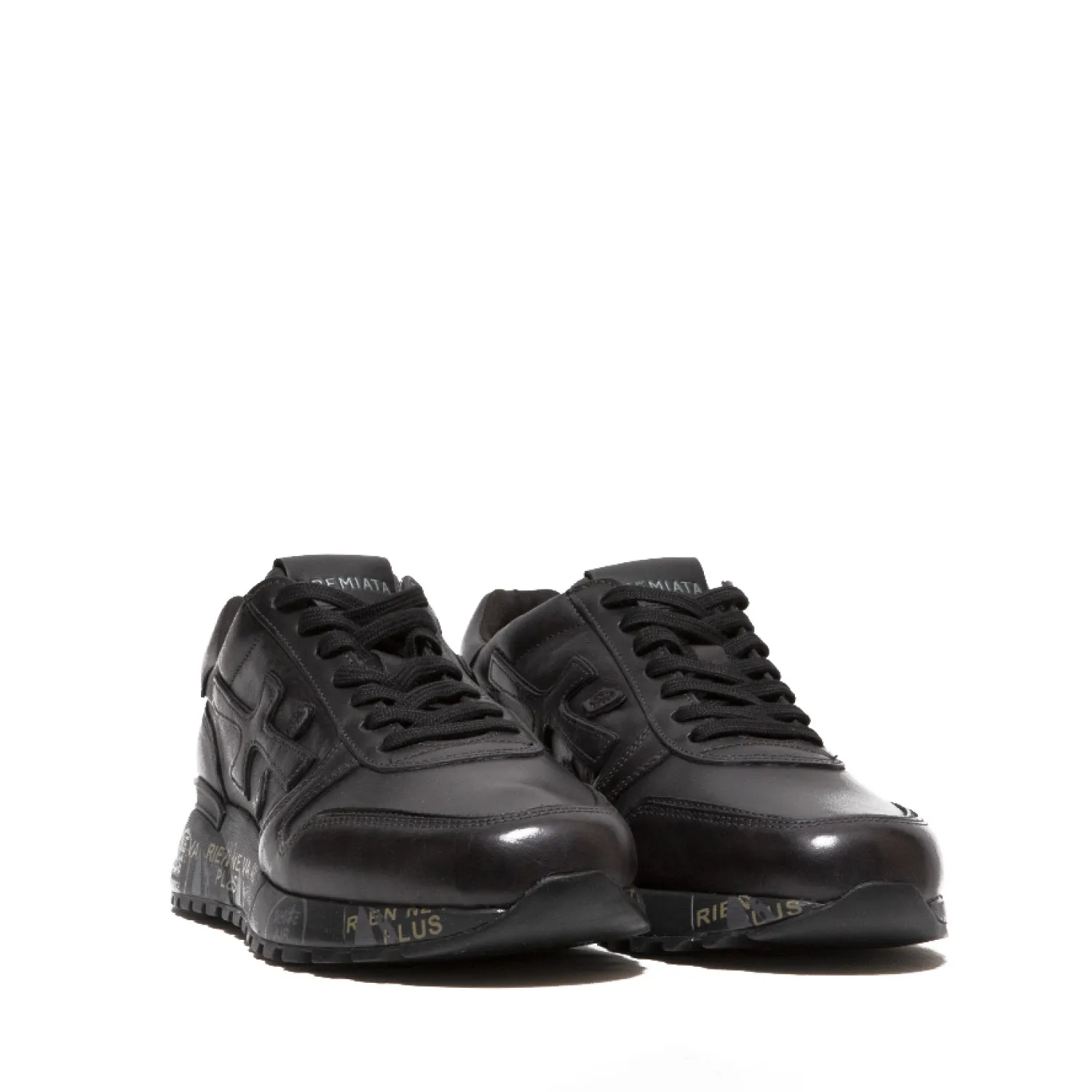 Sneaker Mick in pelle nera