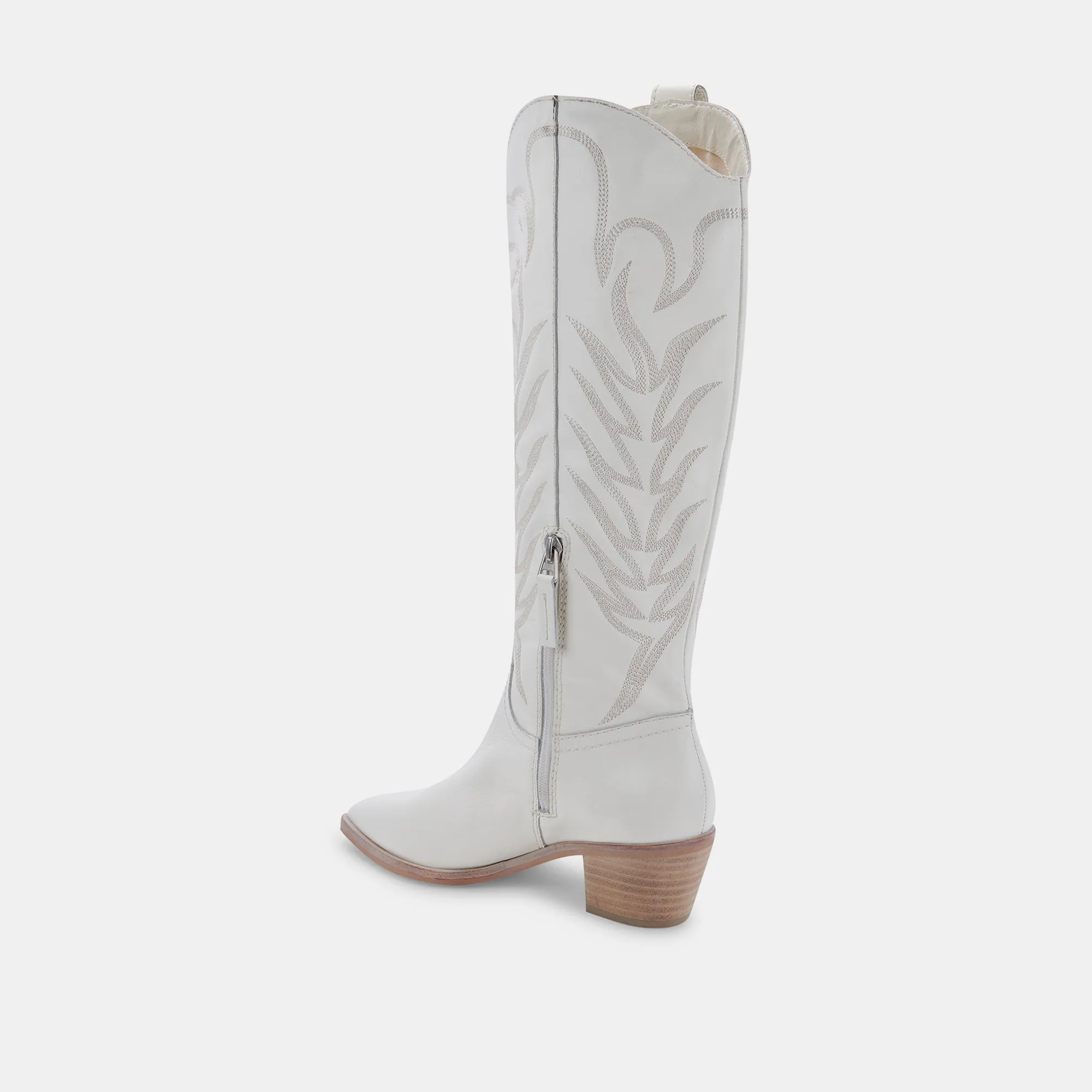 SOLEI BOOTS WHITE LEATHER