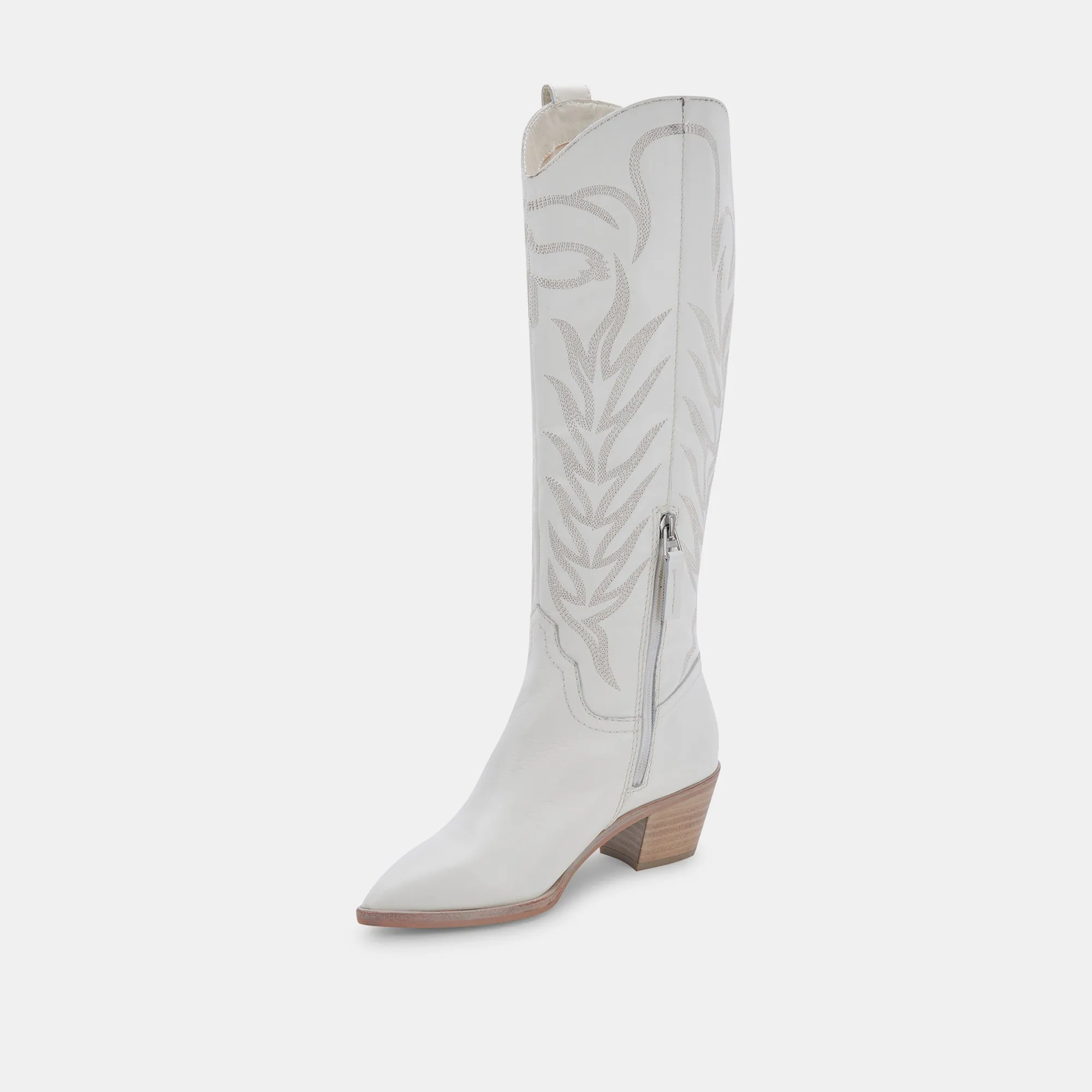 SOLEI BOOTS WHITE LEATHER