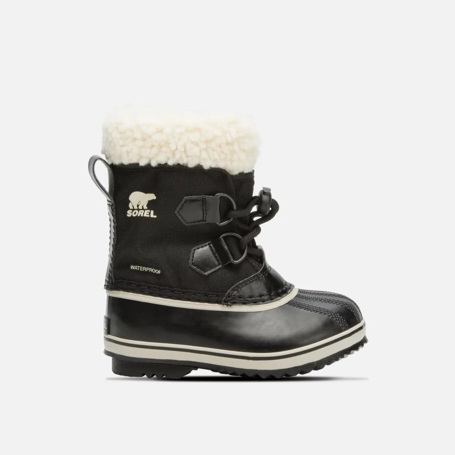 Sorel Black Nylon Yoot Pac Children's Boot