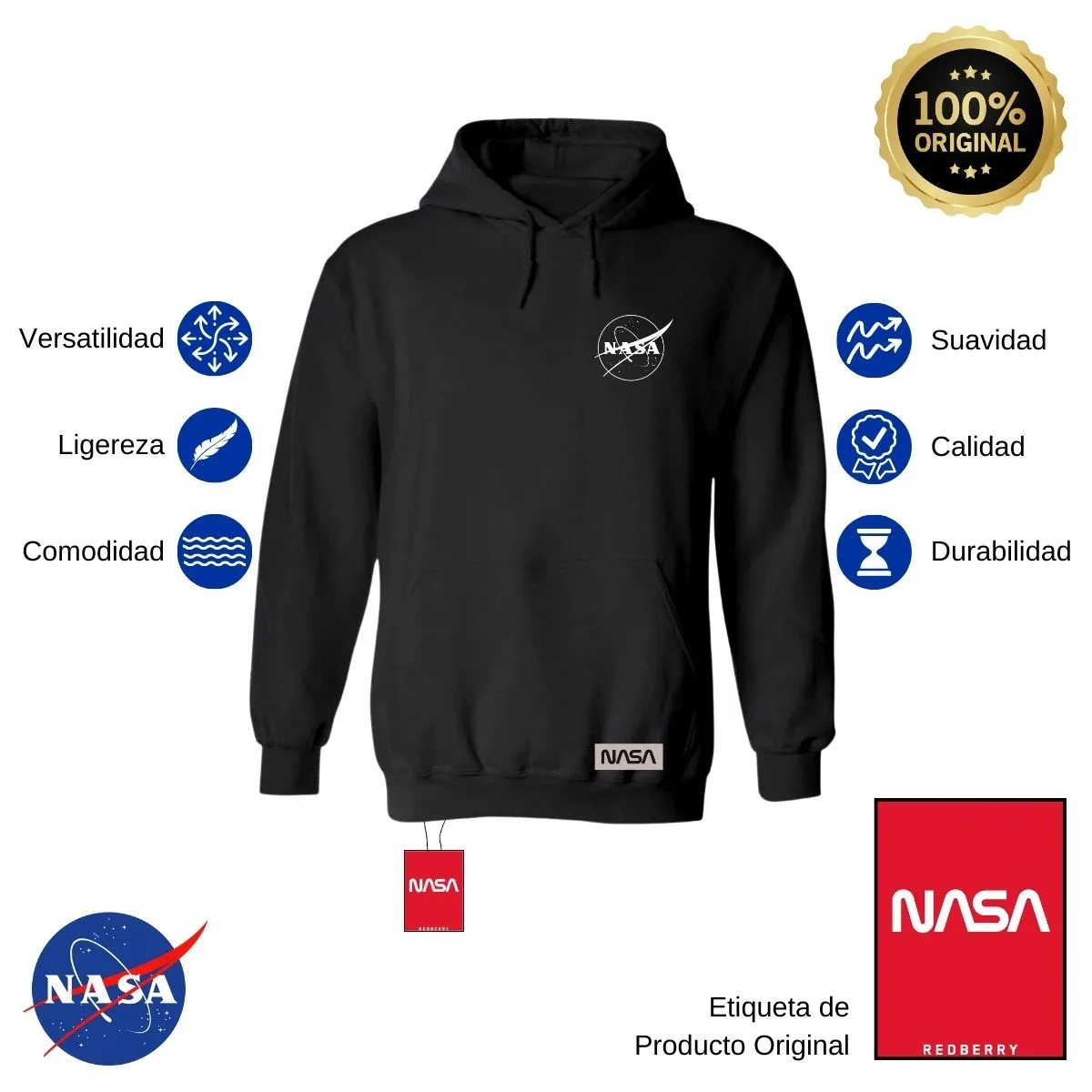 Sudadera para Hombre Hoodie Nasa Constelación