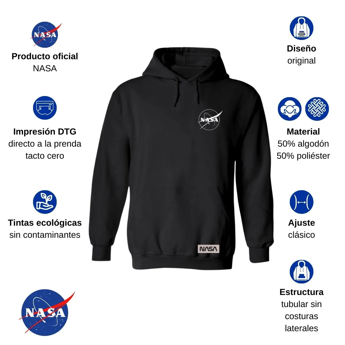 Sudadera para Hombre Hoodie Nasa Constelación