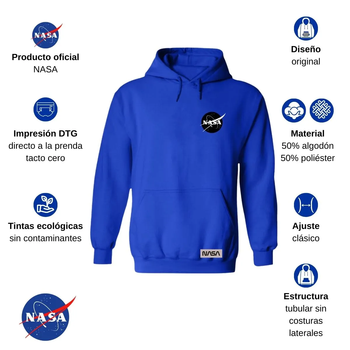 Sudadera para Hombre Hoodie Nasa Constelación