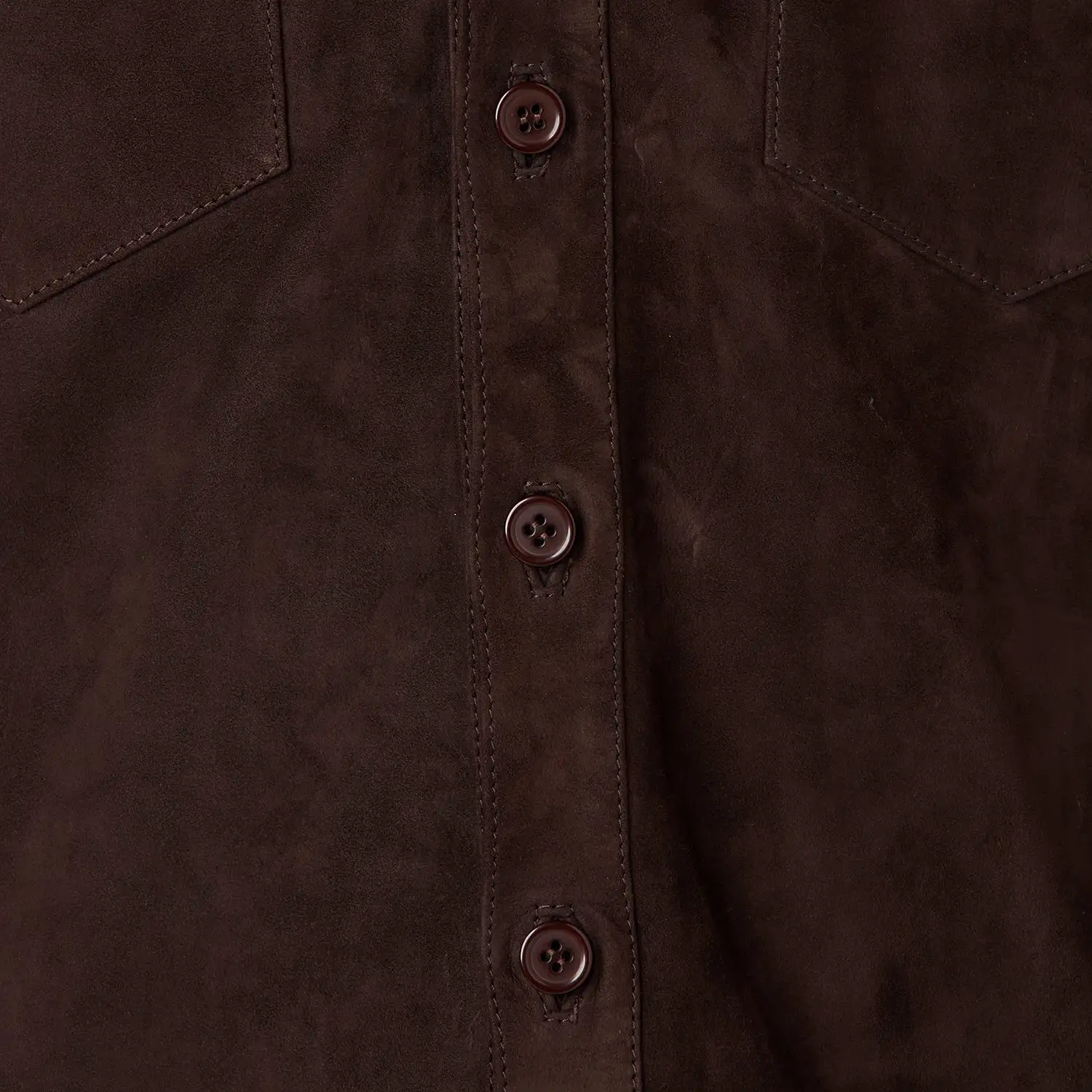 Suede Shacket :: Chocolate