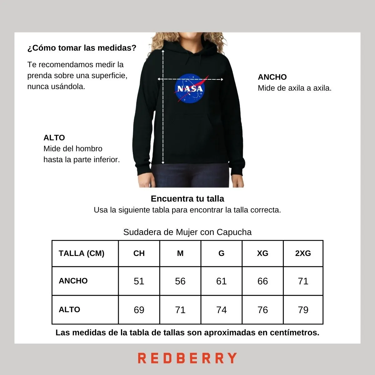 Sweater Suéter Mujer Hoodie Nasa Logo