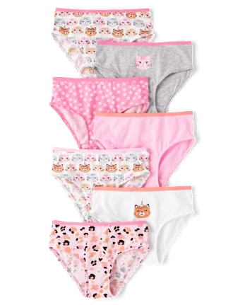 The Children's Place Toddler Girls Cat Underwear 7-Pack