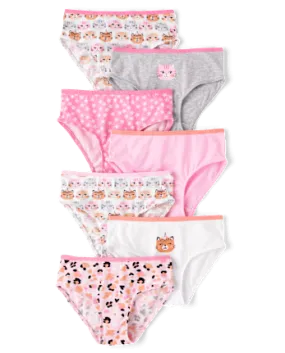 The Children's Place Toddler Girls Cat Underwear 7-Pack