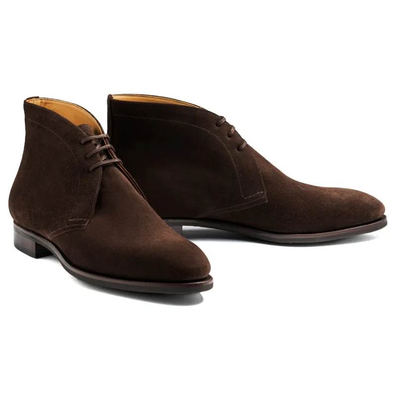 TLB Artista Chukka Boot Dark Brown Suede