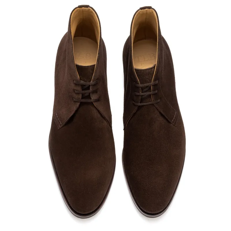 TLB Artista Chukka Boot Dark Brown Suede