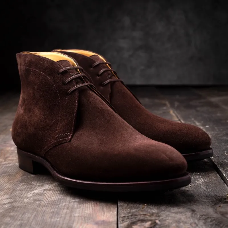 TLB Artista Chukka Boot Dark Brown Suede