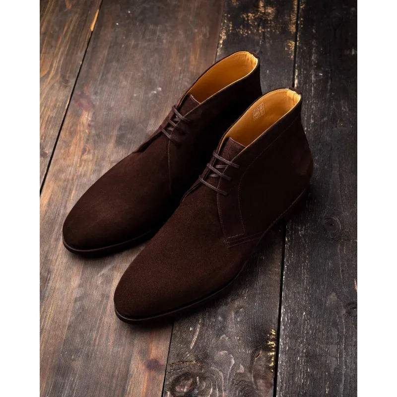 TLB Artista Chukka Boot Dark Brown Suede