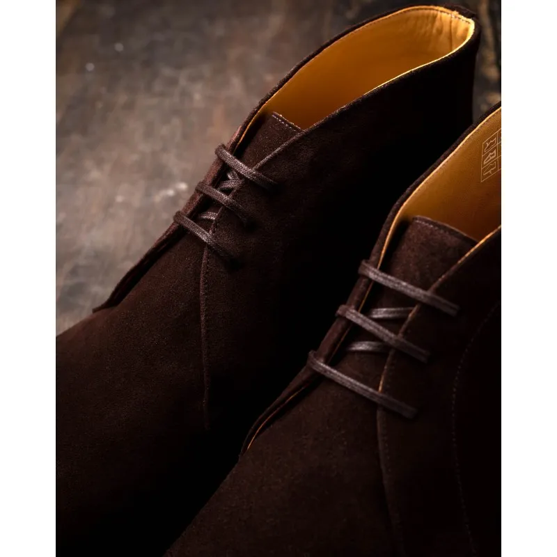 TLB Artista Chukka Boot Dark Brown Suede