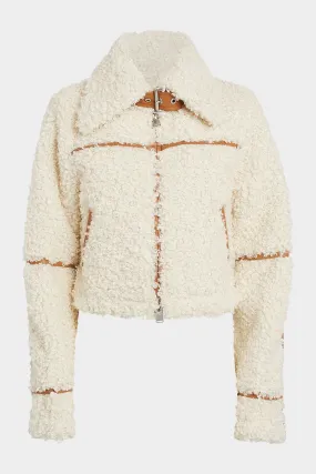 Triana Sherpa Jacket in Cream