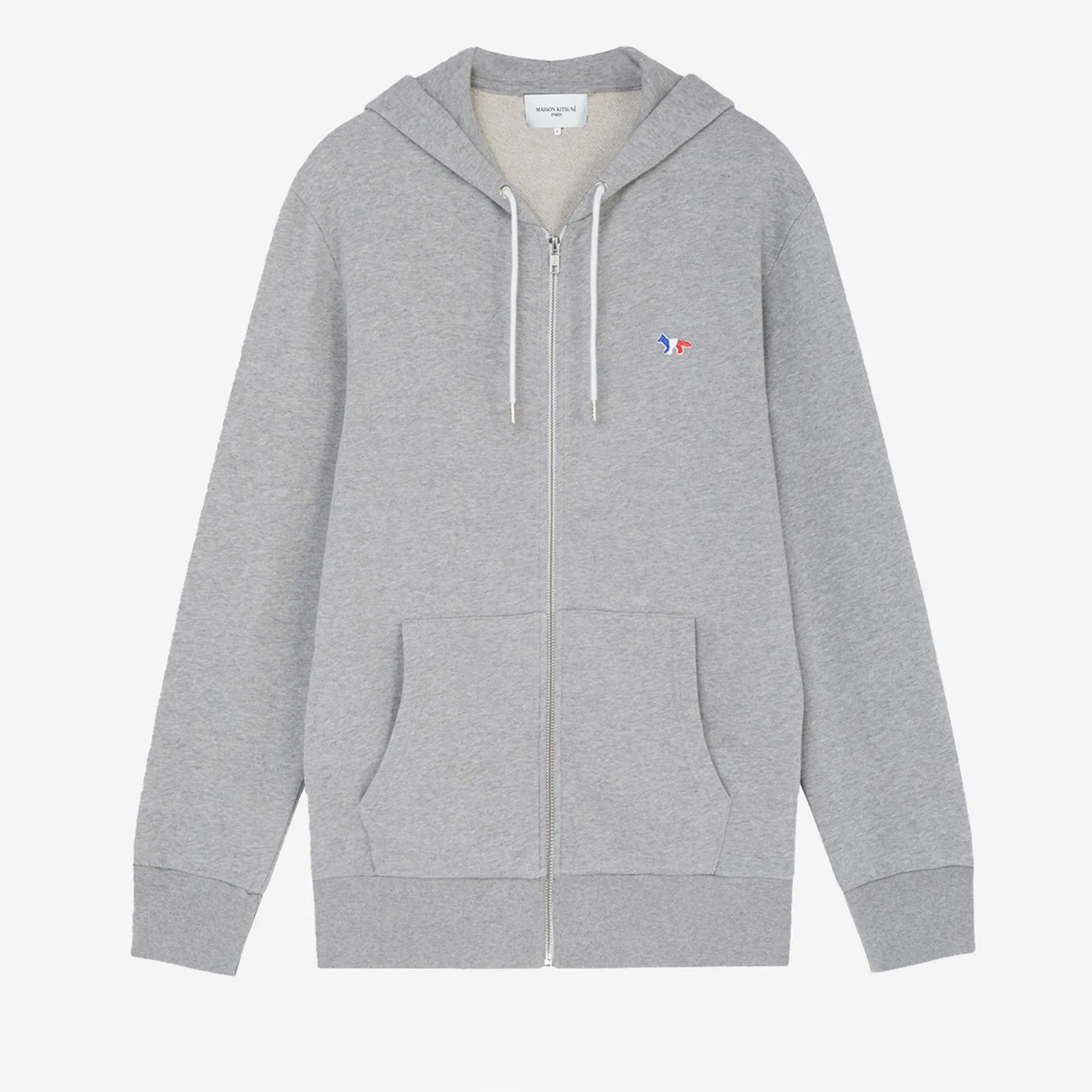 TRICOLOR FOX PATCH ZIP HOODIE<BR/>