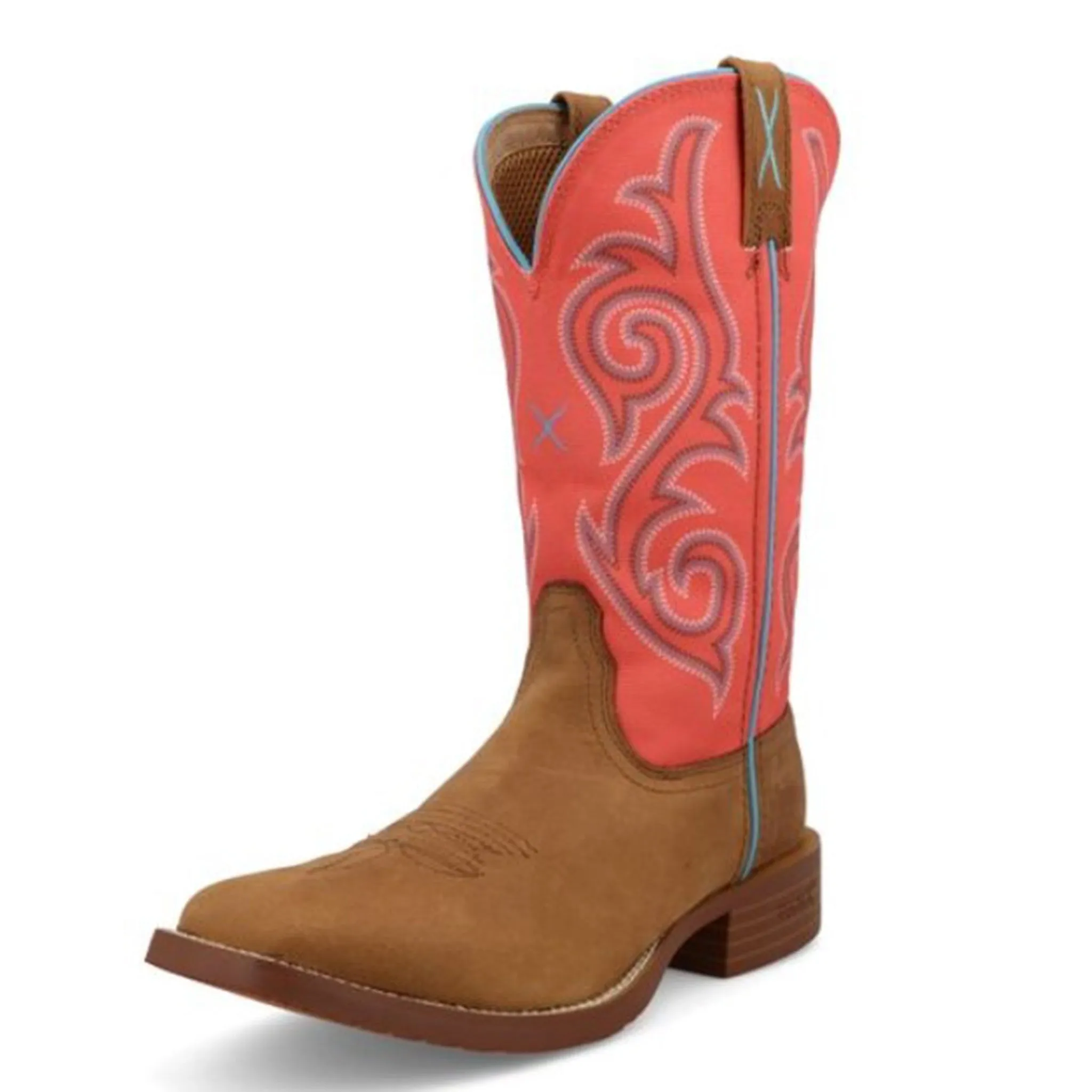 Twisted X Women's Brown & Salmon Tech X